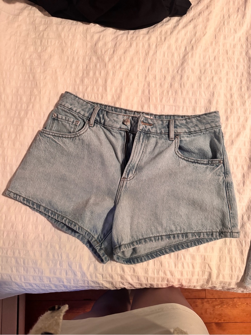 Garage Light Blue Denim Jean Shorts
